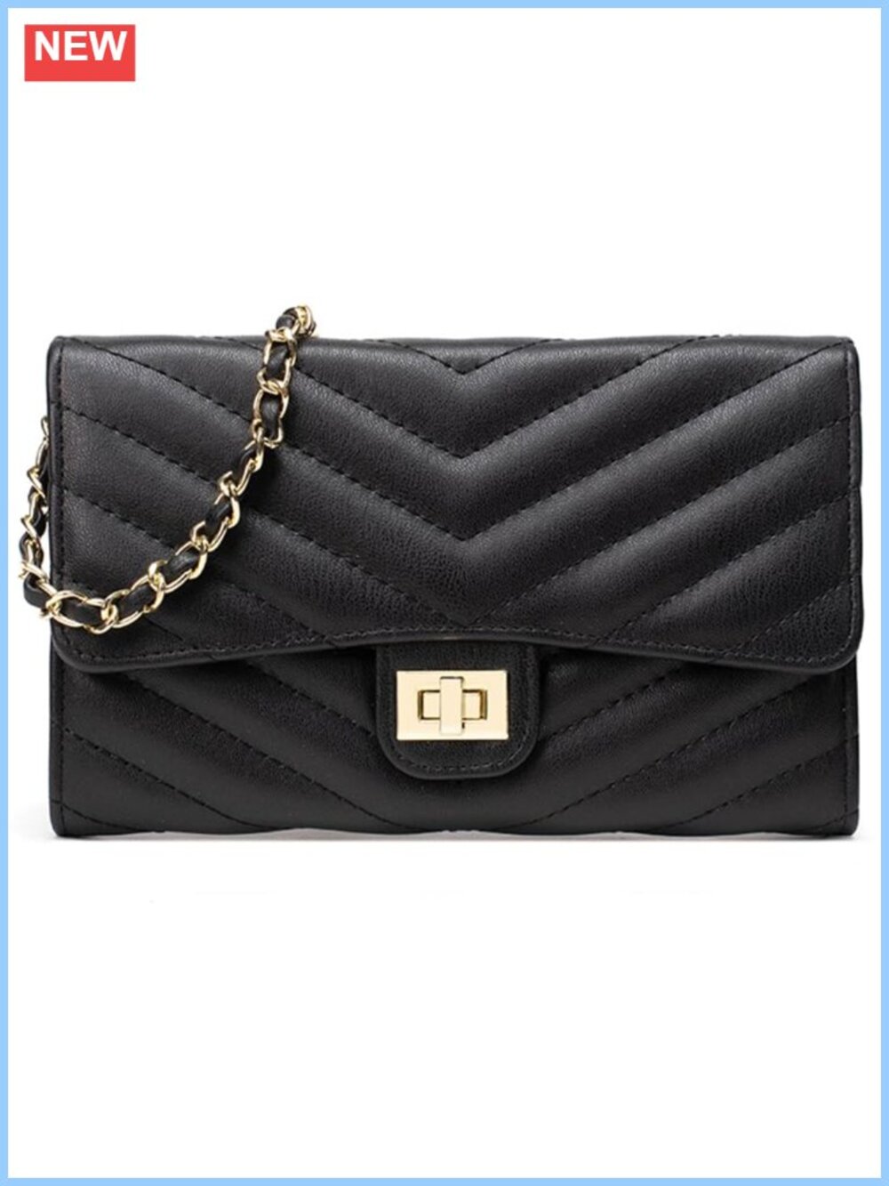 Small Crossbody Purse with Adjustable Strap, Multi-Compartment Phone Bag, Twist